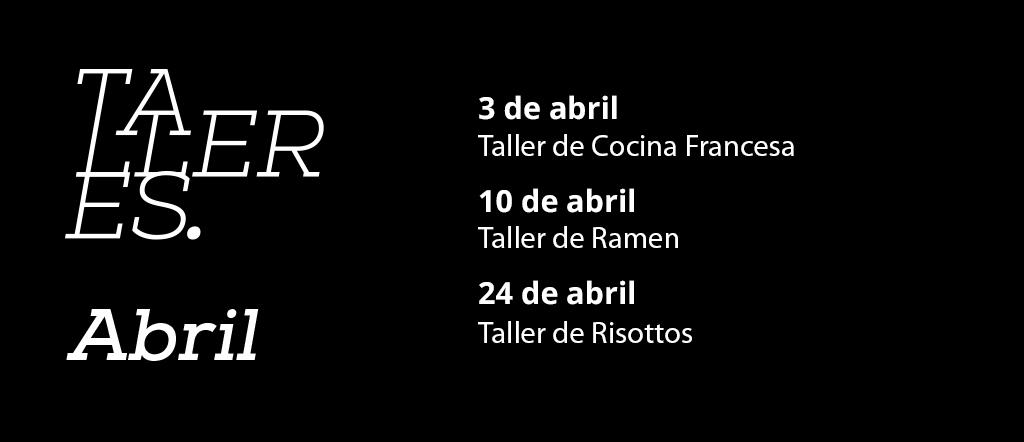 calendario talleres abril